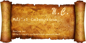Mözl Celesztina névjegykártya